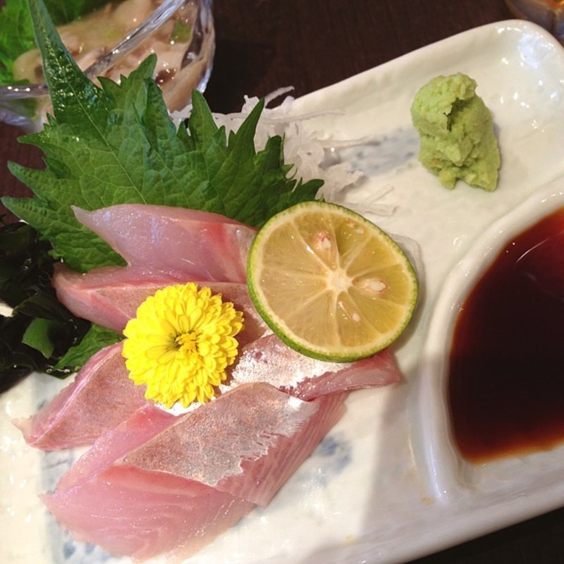 ホッケのお造り(もみじ )