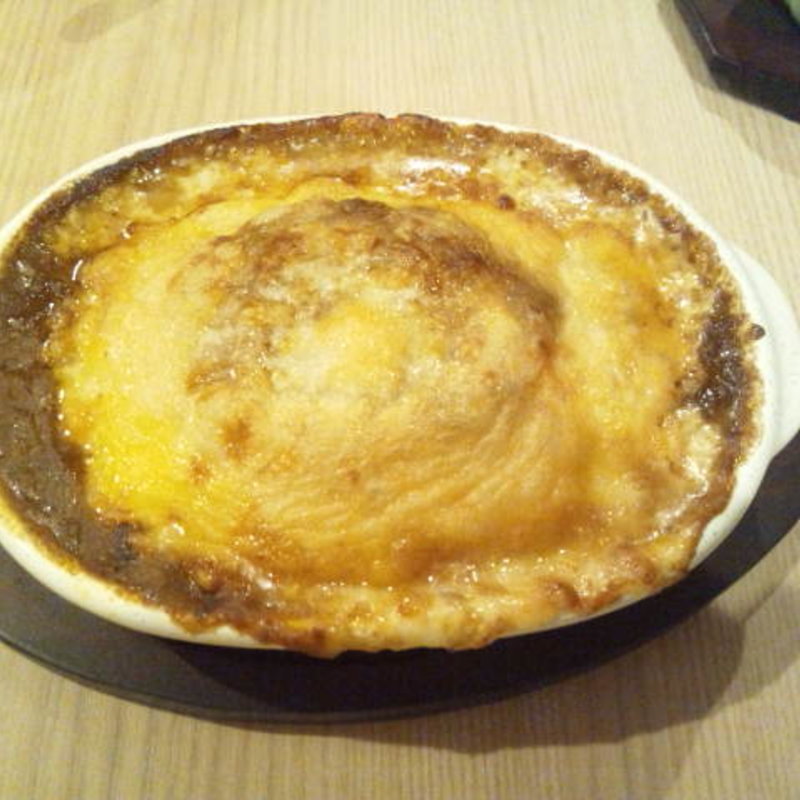 ハンバーグ焼きカレー(コマエカフェ)