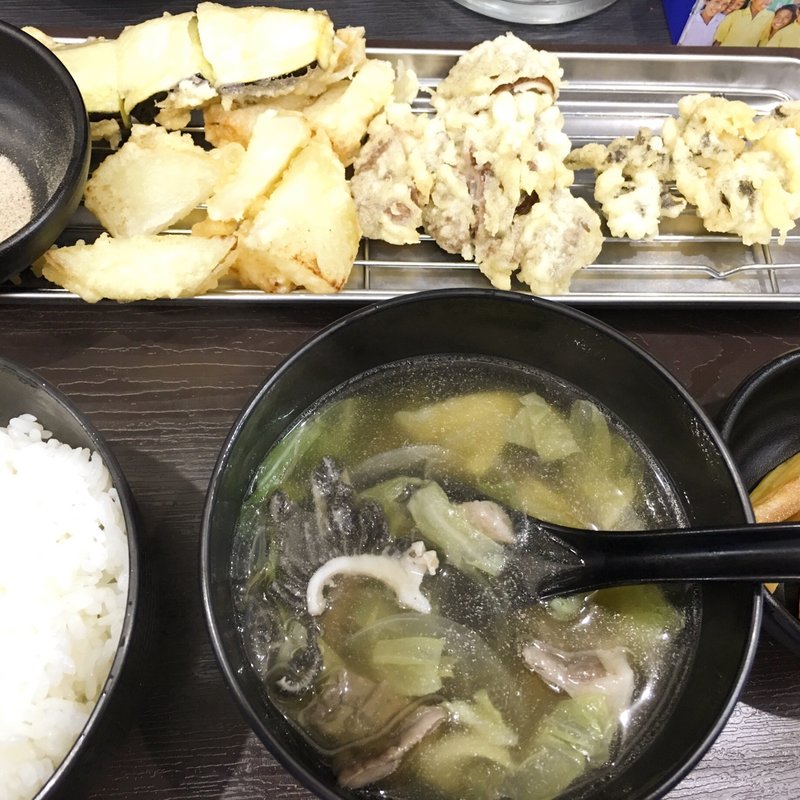 天ぷらセット(ひよこ)