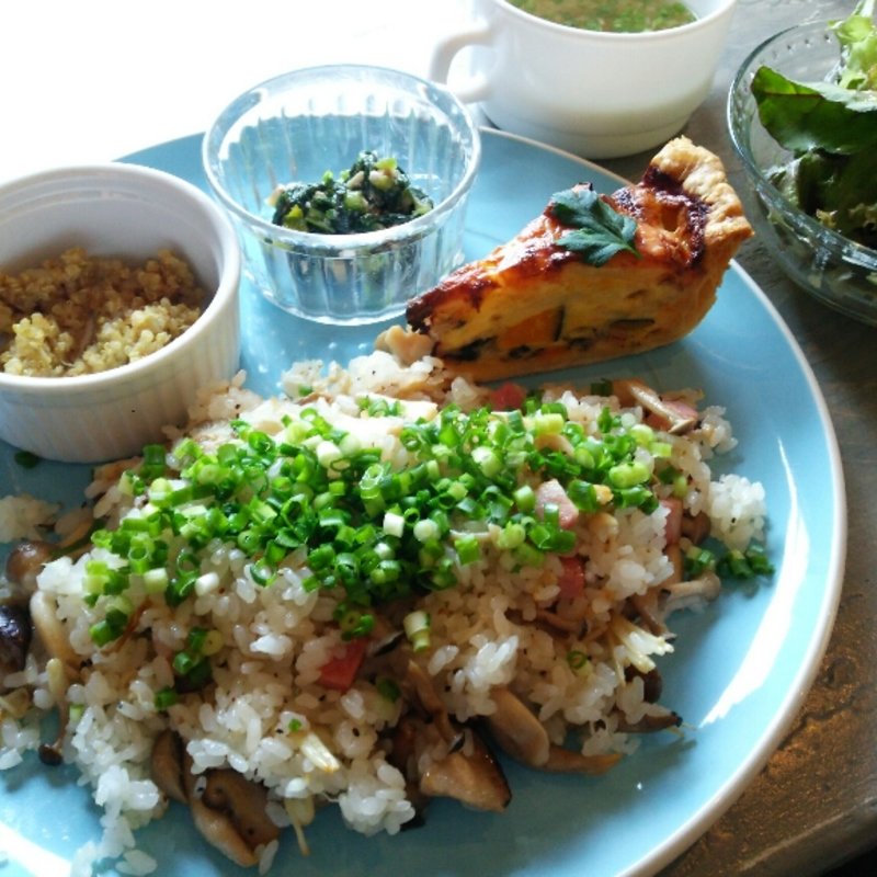 きのこピラフのプレート(アンジュミニョン （ange mignon）)