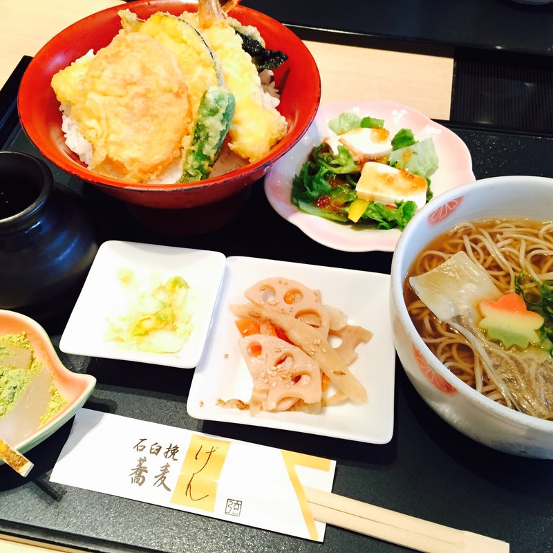 天丼膳(石臼挽蕎麦 弦 阪急西宮ガーデンズ店)