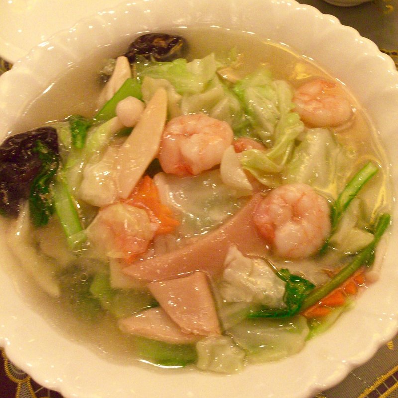 五目あんかけつゆそば(上海料理「状元楼」)