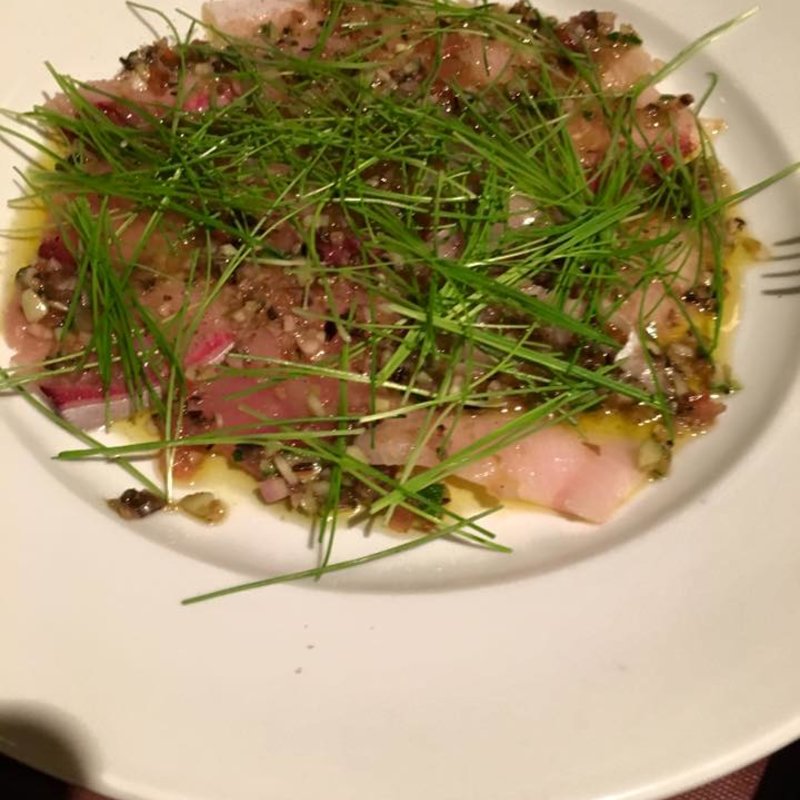 鰤のカルパッチョ(il Capitano Nishioka)