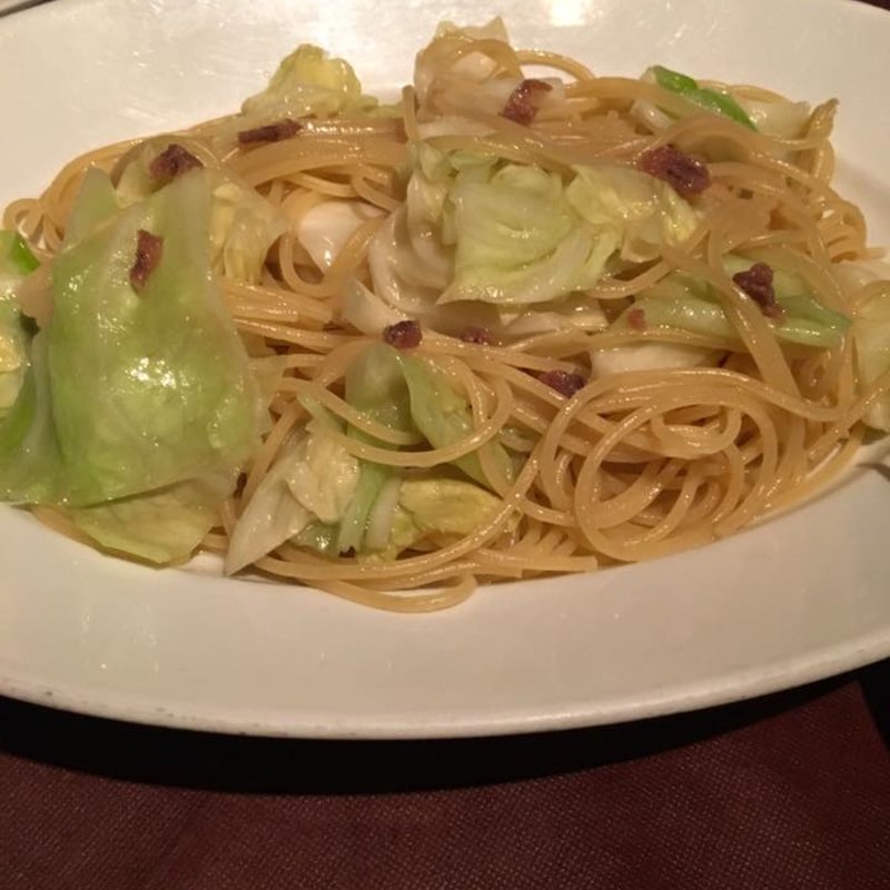 キャベツとアンチョビのパスタ(il Capitano Nishioka)