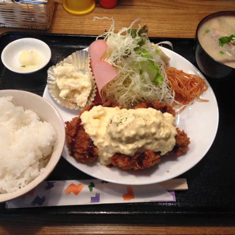 カキフライ定食(ごはんカフェ きなこ)