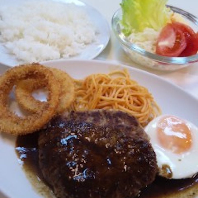 ハンバーグステーキ&ライス(冨士屋 （フジヤ）)