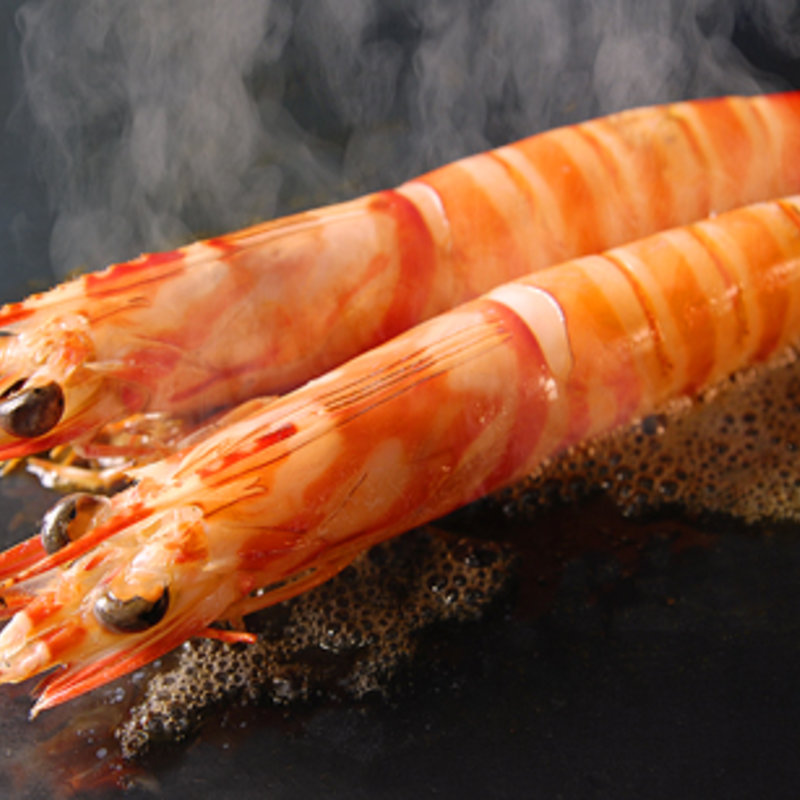 車海老のソテー(和食鉄板焼き 銀座朔月)