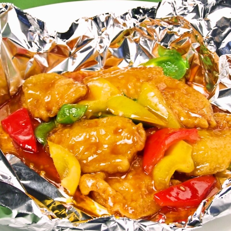 鶏肉の甘酢ソース(上海大飯店)