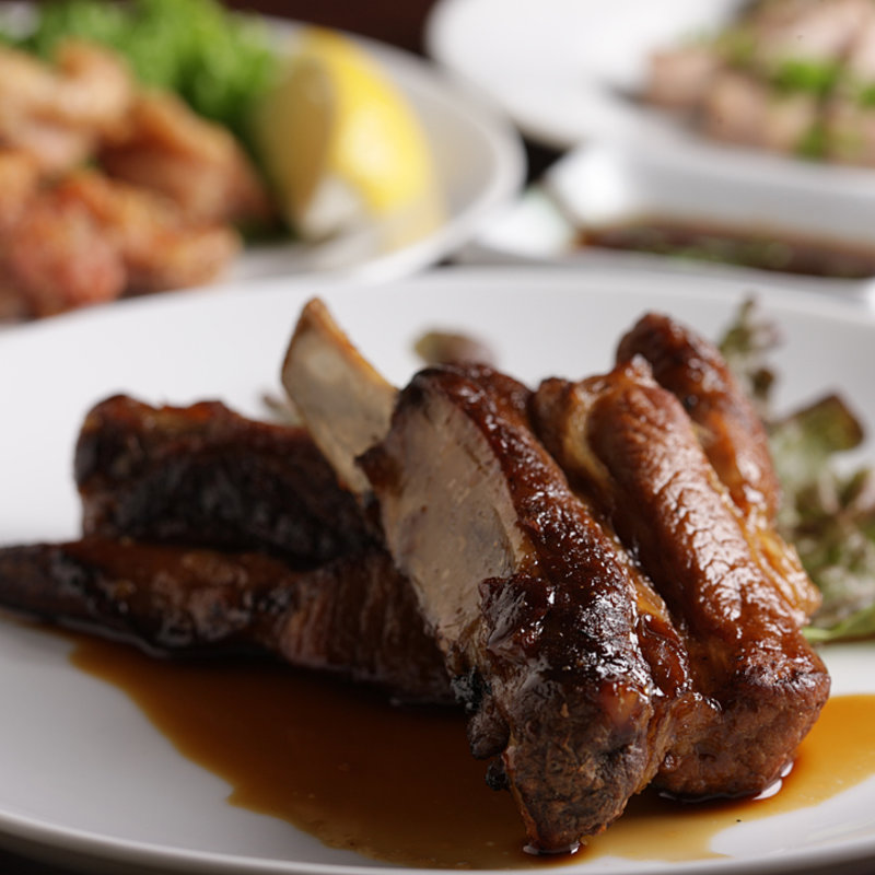 牛カルビの炭火焼き(新宿OWL)