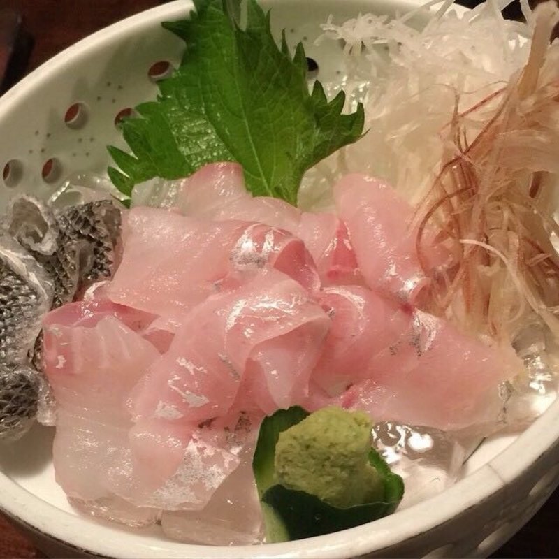 スズキの洗い(くりや)