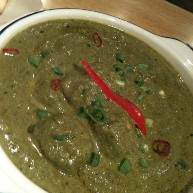 ほうれん草チキンカレー(浅草橋美食倶楽部 アマノガワ （AMANOGAWA【旧店名】天の川 アジアンダイニング＆バー）)