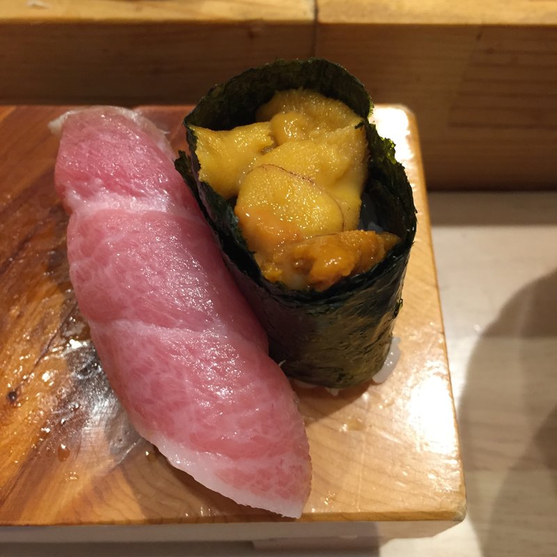 大トロ&雲丹(いろは寿司)