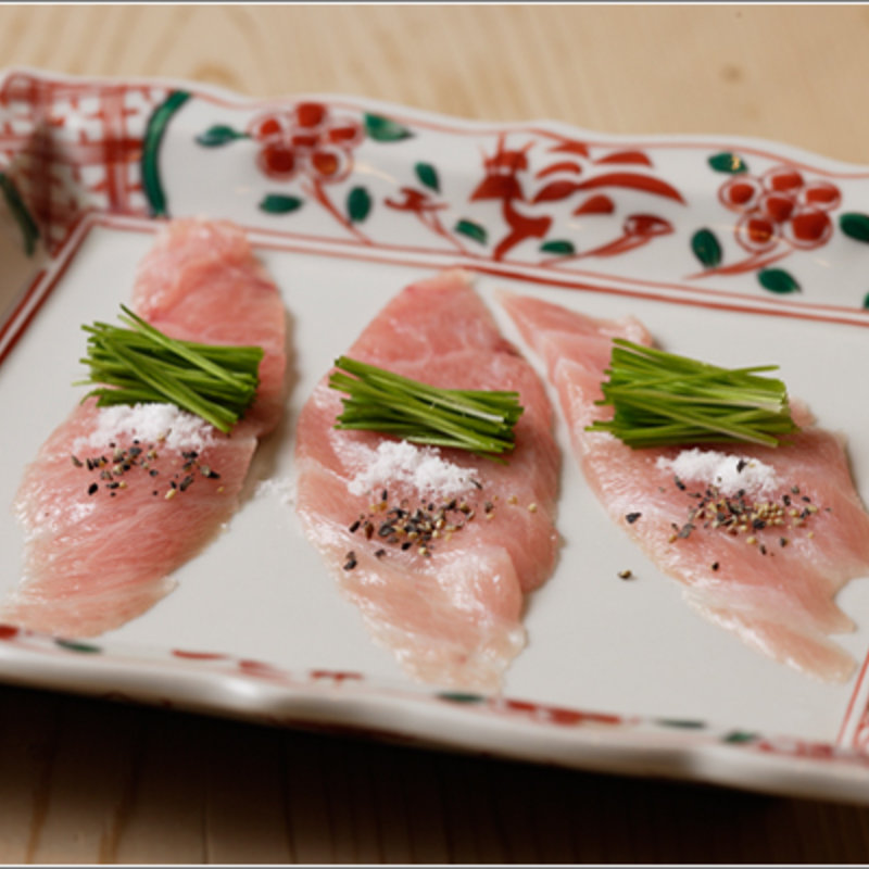 大トロのたたき(鮨六本木すずき)