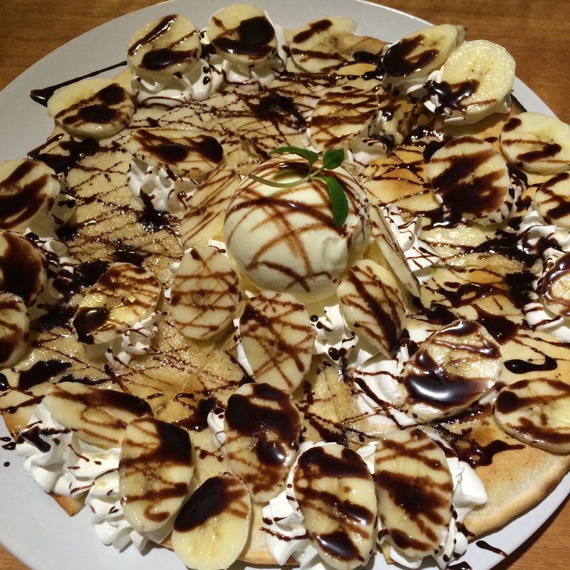 チョコバナナピザ(coco家カフェ)