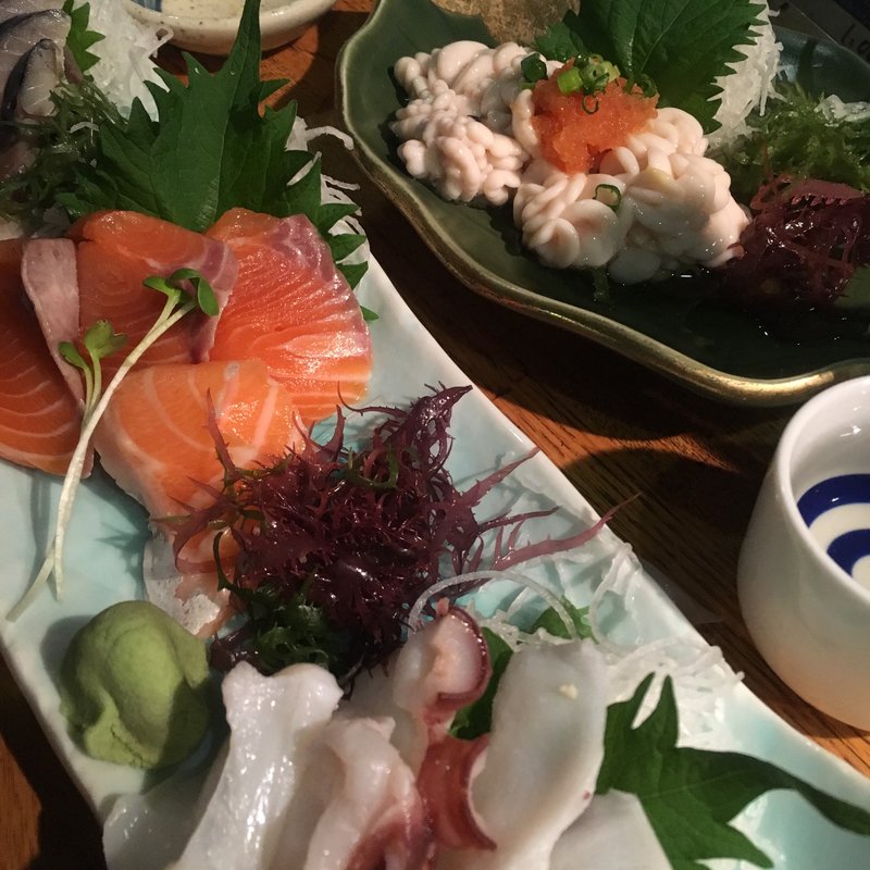 刺身、たちぽん(船長 一号店)