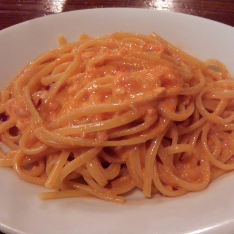 蟹のトマトクリームソース　リングイネ(オリーブコース)(Trattoria FRANCO トラットリア フランコ)