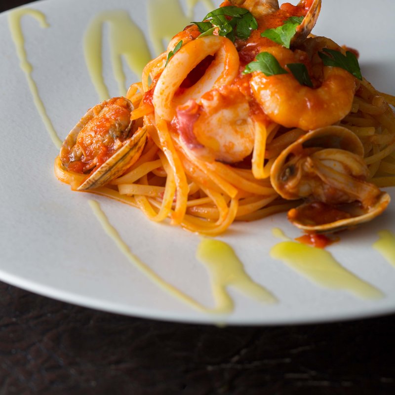 海老とイカのトマトパスタ(THE SAKURA DINING TOKYO)