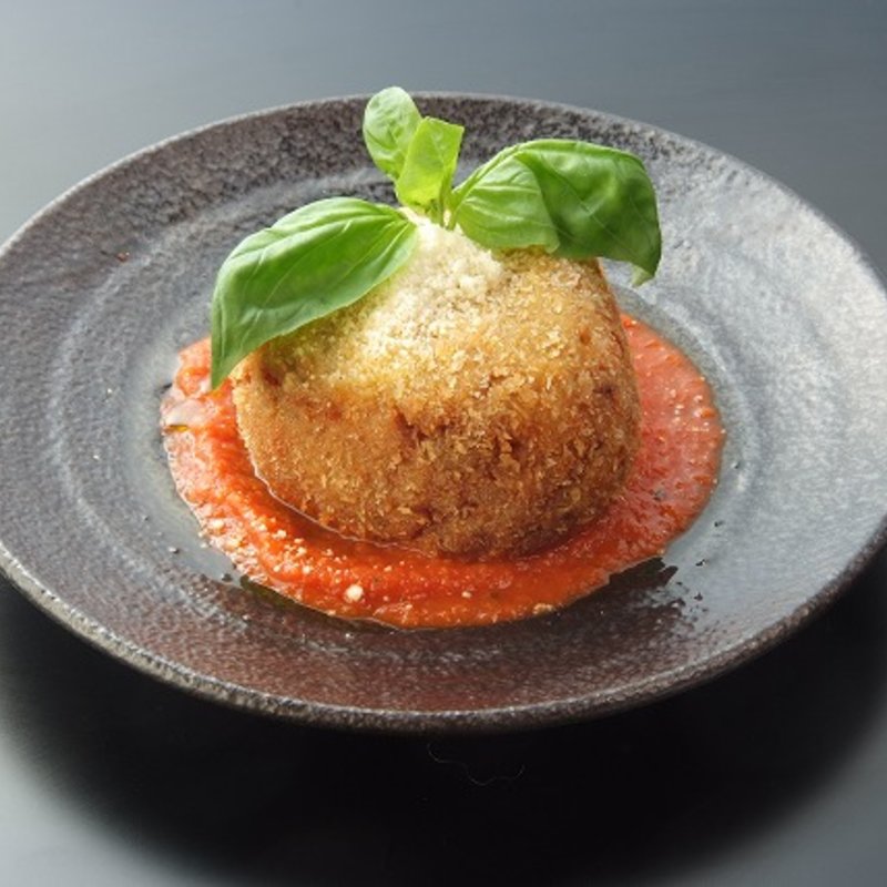 ポルチーニ茸の鶏めしライスコロッケ風( SATSUMA KING 中目黒本店)