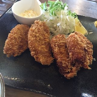 カキフライとヒレカツ定食(元気モリモリ)