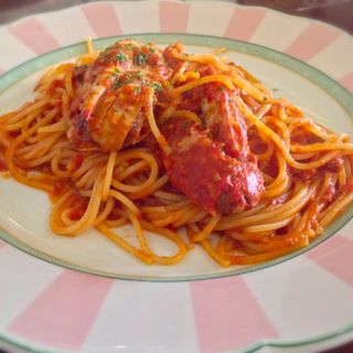 渡り蟹のスパゲッティ トマトソース(木洋館風がはこんだ物語)