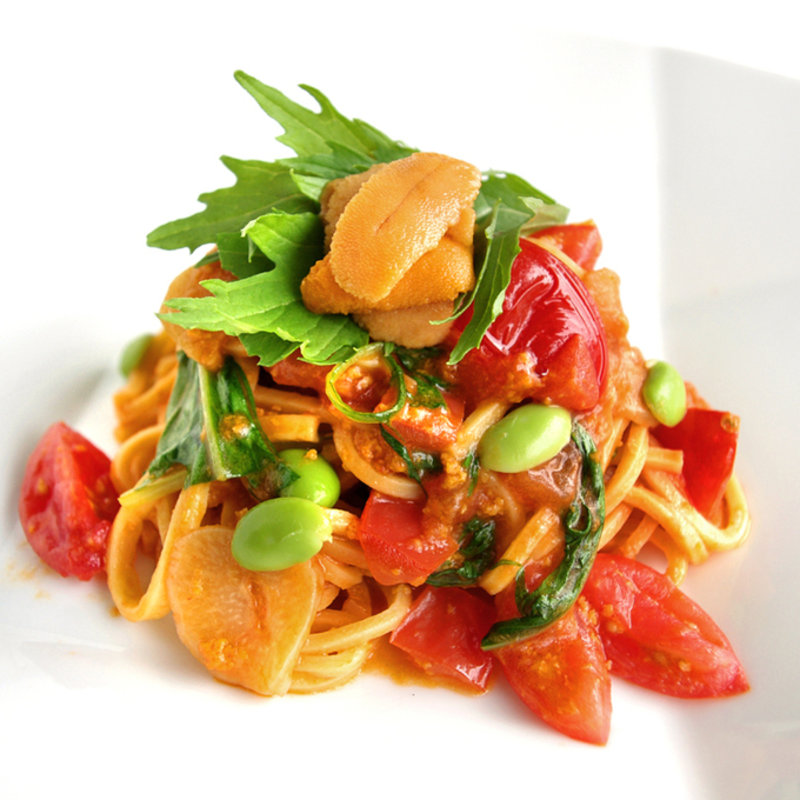 雲丹とトマトのカッペリーニ(サバティーニ・ディ・フィレンツェ 東京店 （SABATINI di Firenze）)