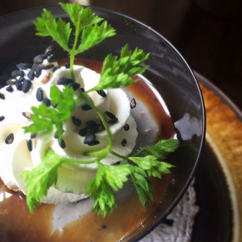 黒ごまパンナコッタ(カフェ ド ガモヨン （café de GAMOYON）)