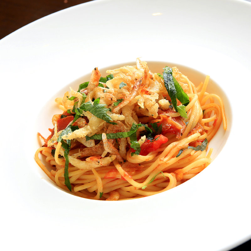 揚げサクラエビのパスタ(サバティーニ・ディ・フィレンツェ 大丸東京店)
