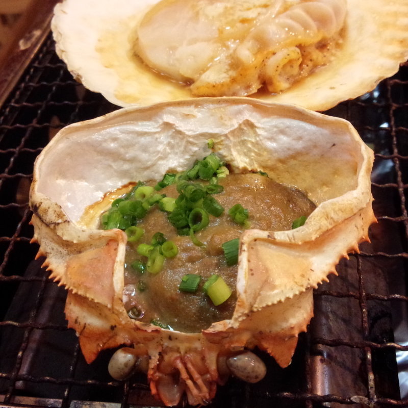 カニみそ甲羅焼(浜焼太郎 経堂店 )
