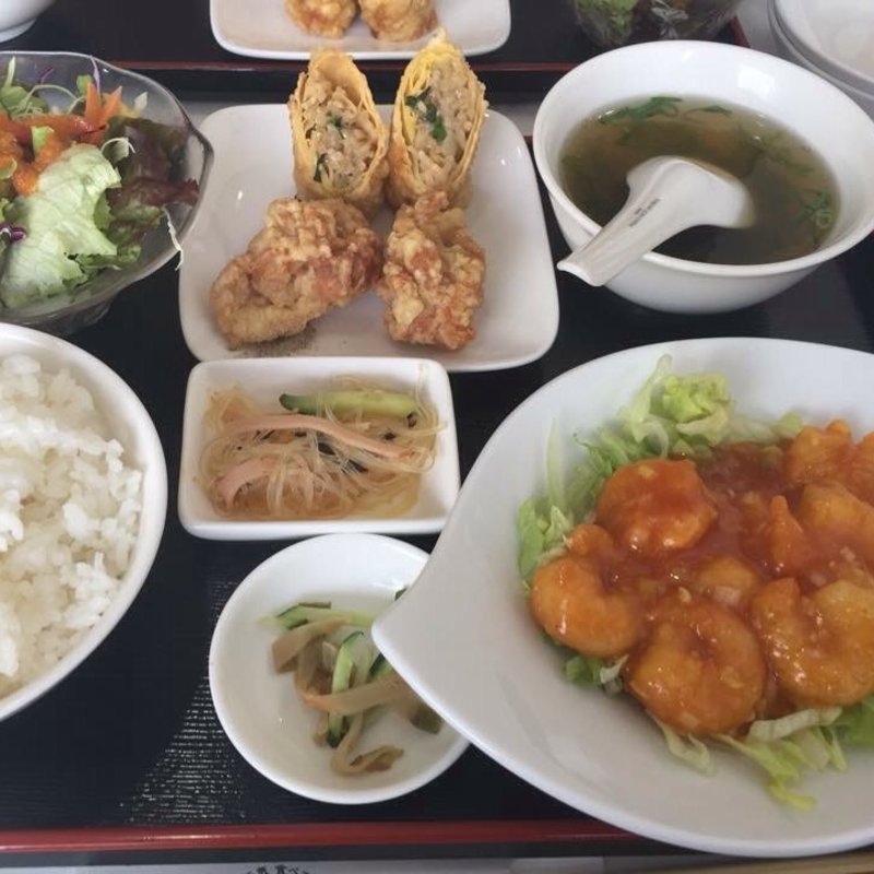 エビチリ定食(麒麟閣 門真店)