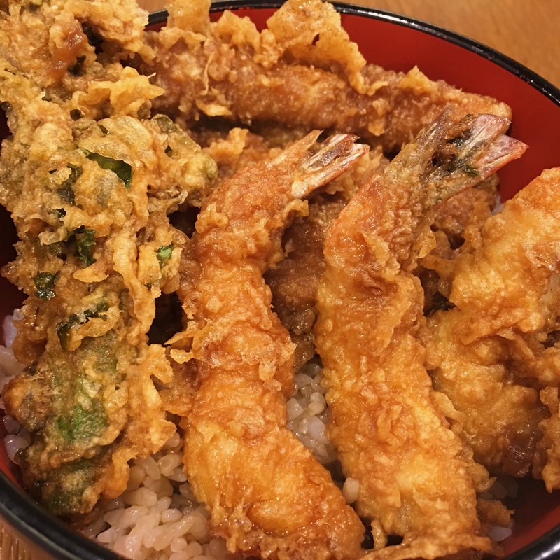 海老穴子天丼(天晶 （てんしょう）)