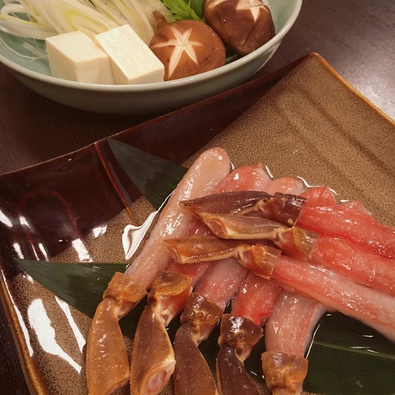 蟹しゃぶ(茶寮 もち月)