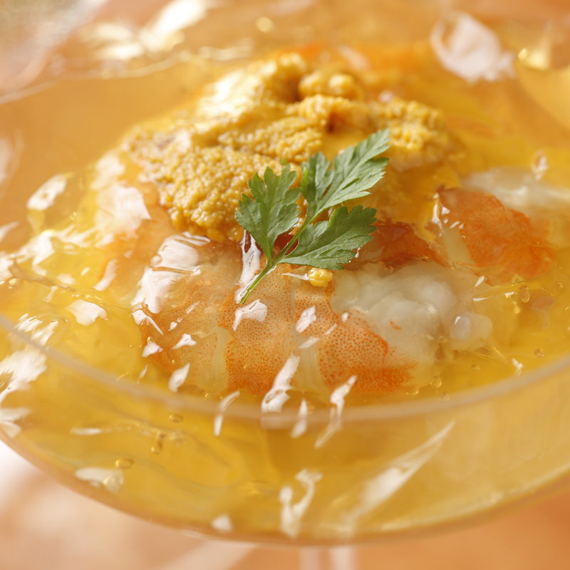 海老と雲丹のジュレ(サンシモン )