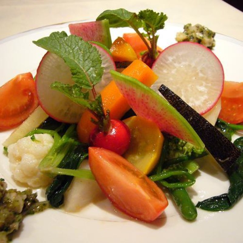 温野菜の盛り合わせ(シェ・アズマ)