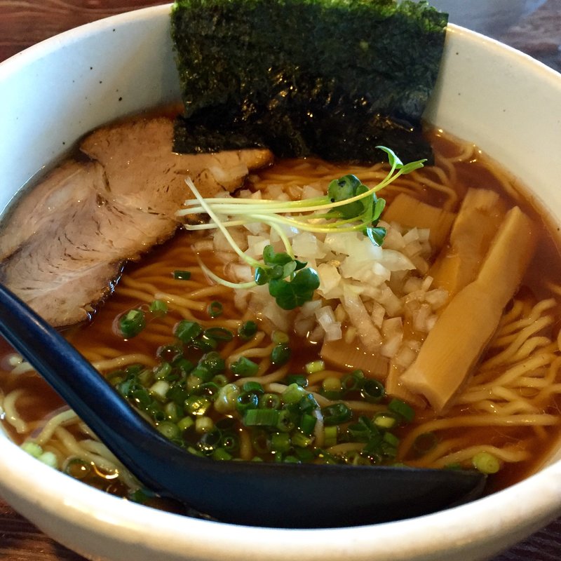 焙乾うるめそば 醤油 大盛り(ラーメン商店さとー)