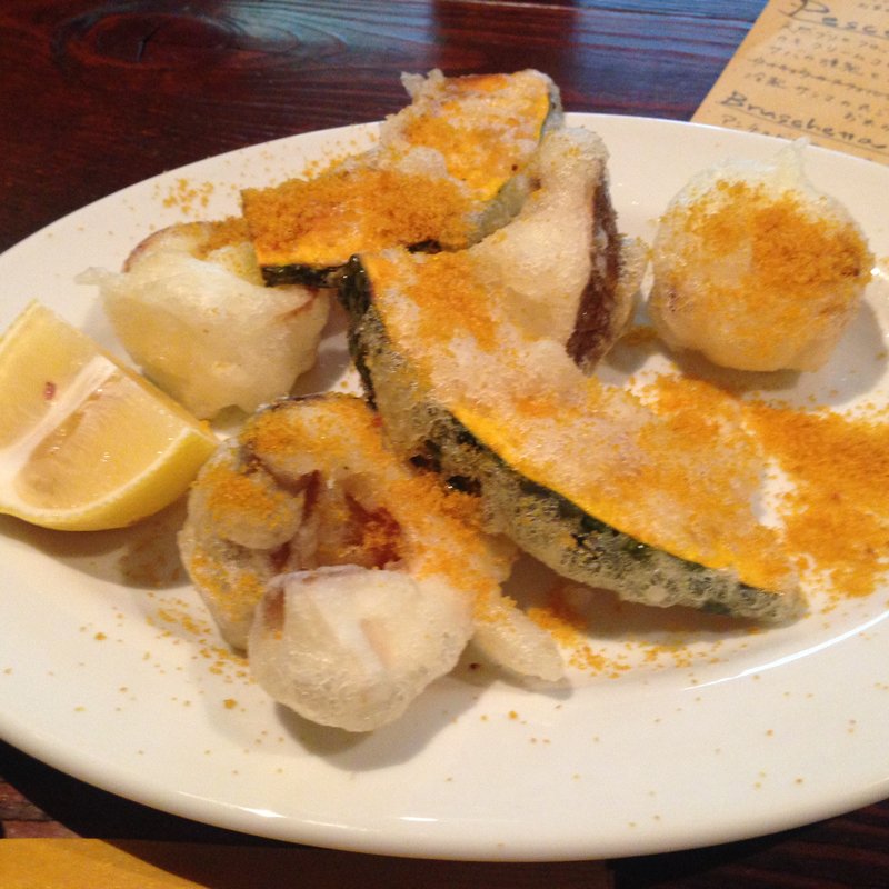 いろいろ野菜のフリットからすみがけ(カンティーナ カーリカ・リ)