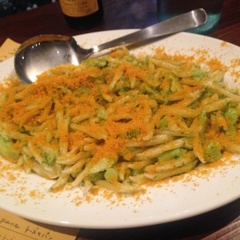 カラスミとブロッコリーのトロフィエ(カンティーナ カーリカ・リ)