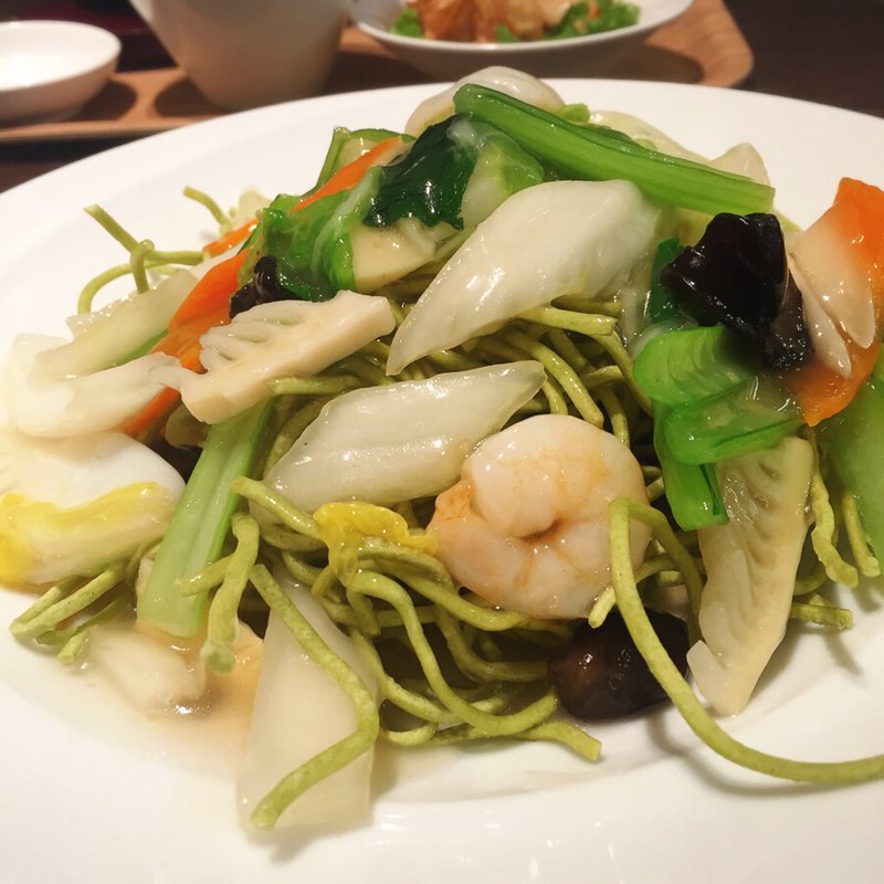 あんかけ海鮮揚げそば(上海常)