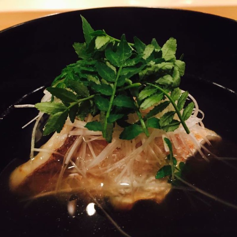 鰆のお澄まし(霞町かしわ割烹 しろう )