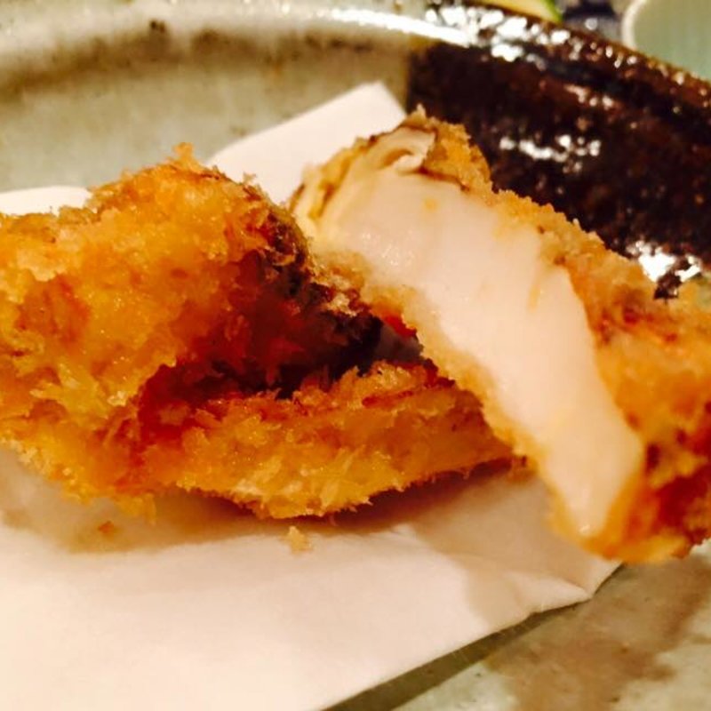シイタケの揚物(霞町かしわ割烹 しろう )