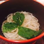 シャモ出汁の煮麺