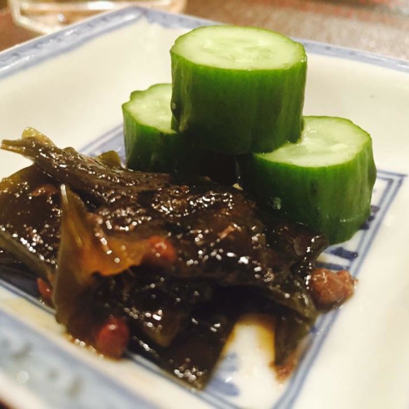 糠漬け、昆布の山椒佃煮(霞町かしわ割烹 しろう )