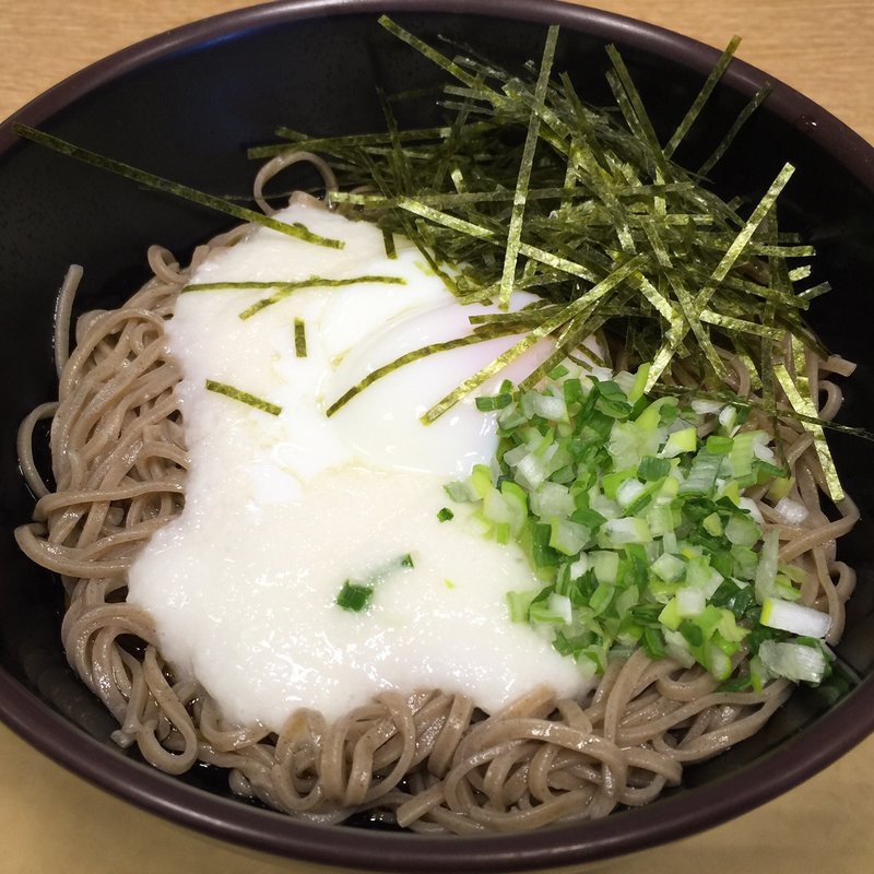 冷とろろ温玉そば(諏訪湖サービスエリア)