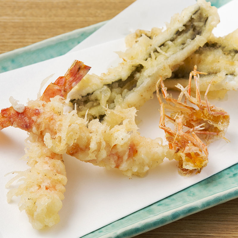 海老と穴子の天麩羅(銀座捨松)