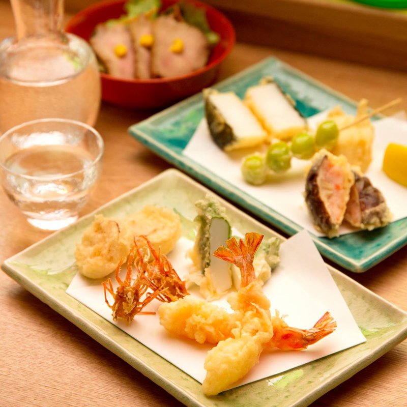 天麩羅の盛り合わせ(銀座捨松)