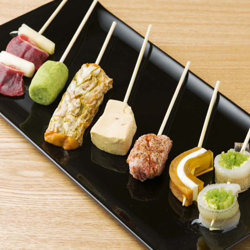 串の盛り合わせ(銀座捨松)