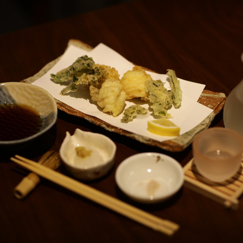 鱧の天麩羅(初代割烹高橋)