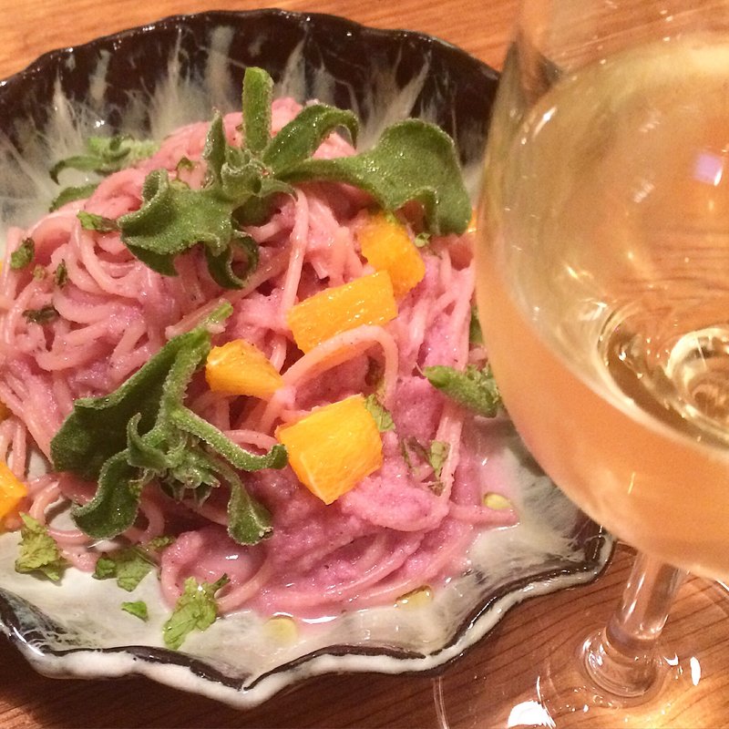 紫芋パスタ(バイタルサイン )