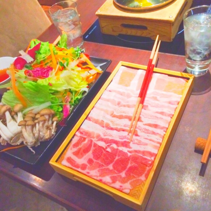 豚しゃぶ和風だし仕立て(むすび （豚しゃぶ・豚料理とワイン）)