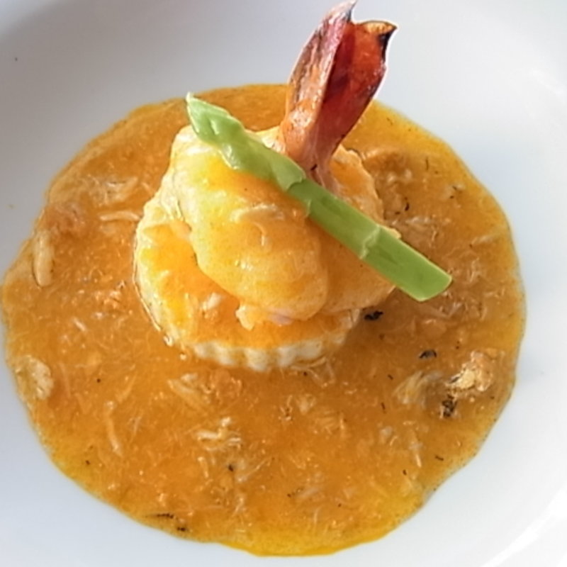 干煎明虾 大海老のソテー ホワイトソースがけ(上海小南国 銀座店)