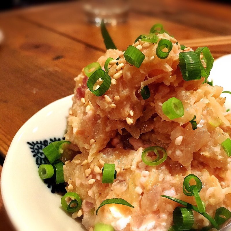 ドンコの肝あえ(もつ焼きかしら)